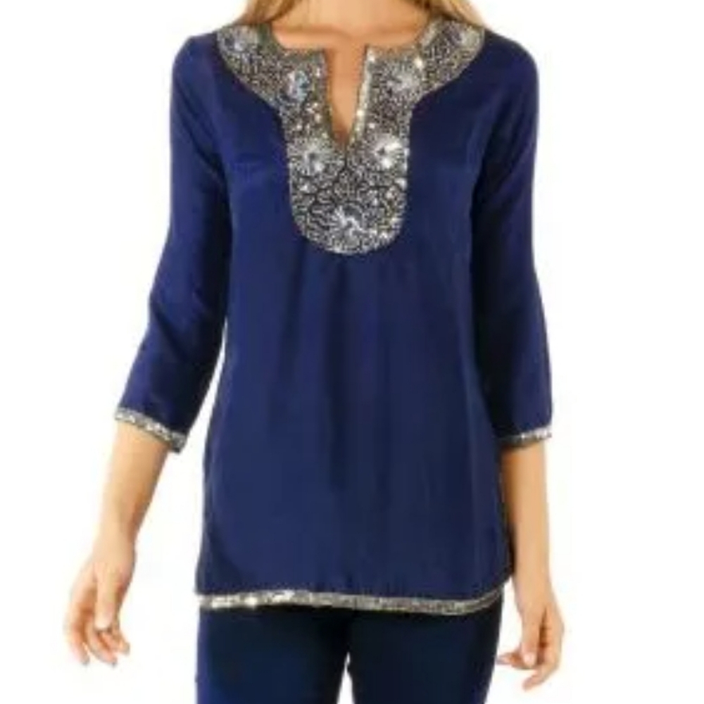 Gretchen Scott silk tunic NWT